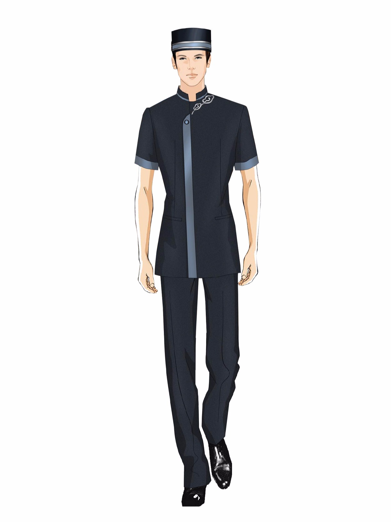 酒店門童服務(wù)員工作服